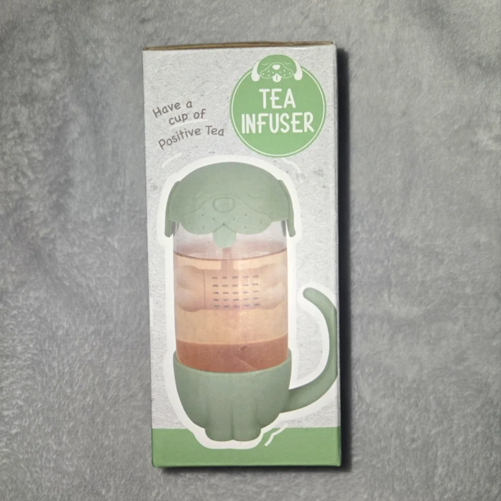 Dog-Themed Green Tea Infuser Mug